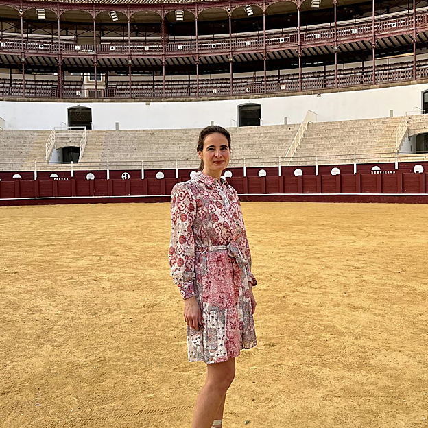 Laurence Debray, en una foto reciente en la plaza de toros de Málaga. 