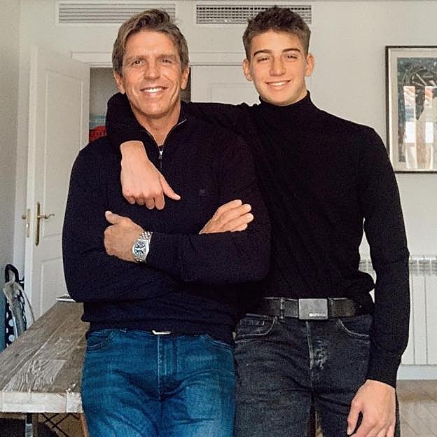 Manuel Día, El Cordobés, y su hijo. 