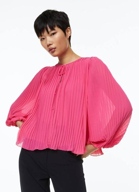 Imagen - Blusa plisada semitransparente