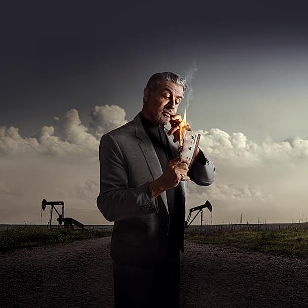 Sylvester Stallone en una imagen promocional de Tulsa King.