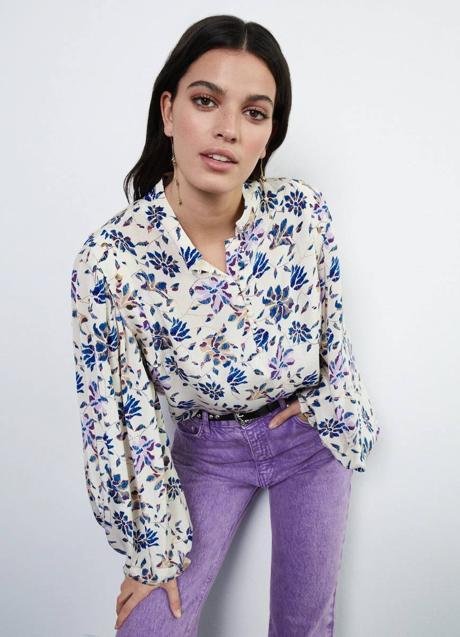 Imagen - Blusa blanca con floral print