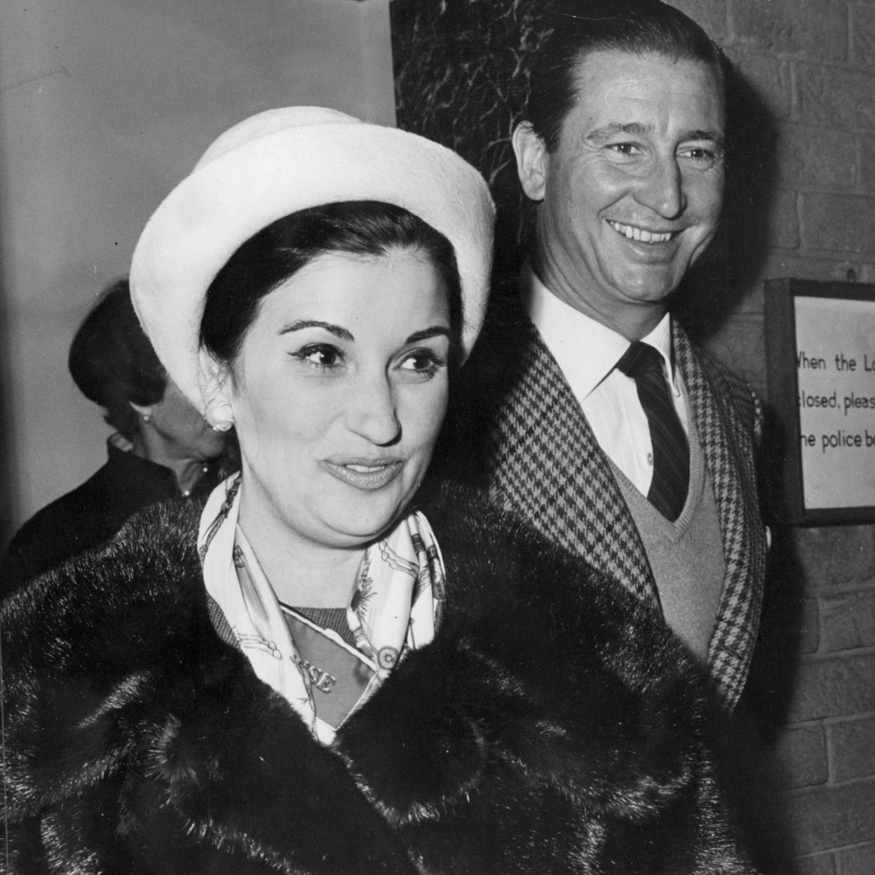 Carmen Franco y Cristobal Martínez-Bordiú, marqués de Villaverde.