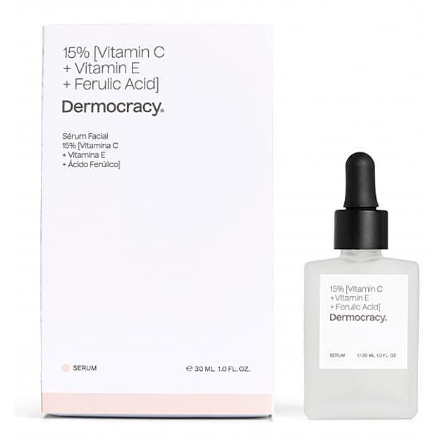 Sérum 15% Vitamina C + Vitamina E+ Ácido Ferúlico de Dermocracy.