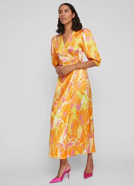 Imagen - Vestido satinado cruzado