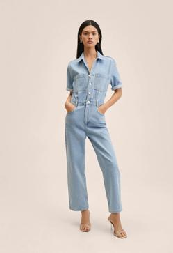 Imagen secundaria 2 - Mono denim en azul claro de Mango Outlet.