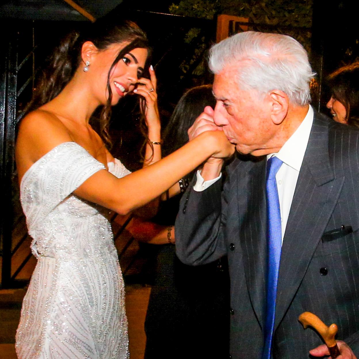 Josefina y Mario Vargas Llosa en la preboda.