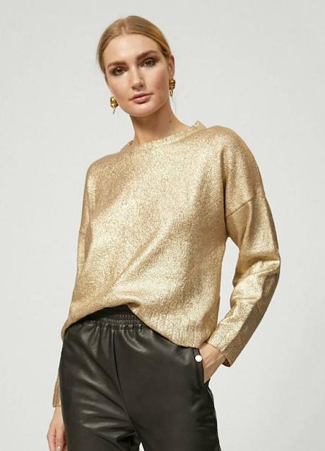 Imagen - Jersey efecto metalizado dorado