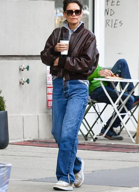 Imagen - Katie Holmes con la chaqueta de Mango.