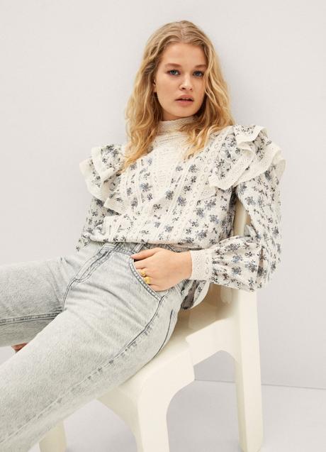 Imagen - Camisa con estampado de flores de Mango (39,99 euros)