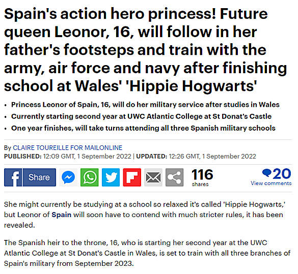 Captura de la noticia del Daily Mail.