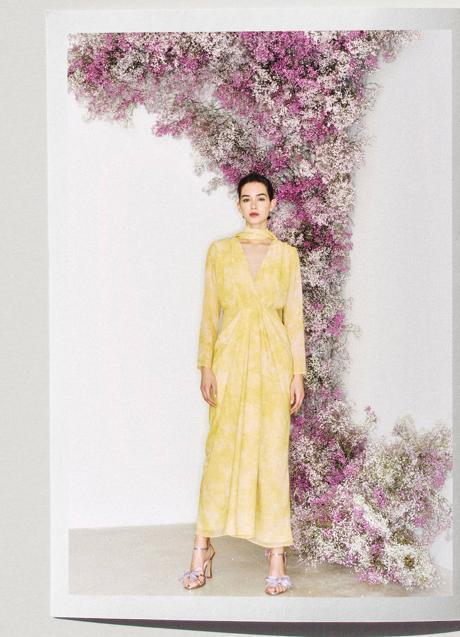 Imagen - Vestido con estampado color amarillo de TFP