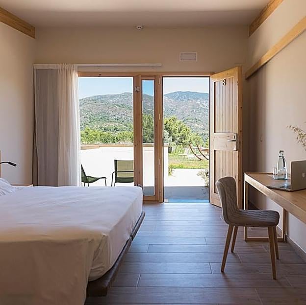 Habitación del hotel Mar de Fulles. 