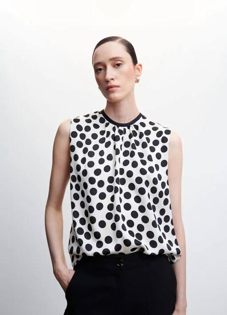 Imagen - Top de lunares fluido con manga sisa