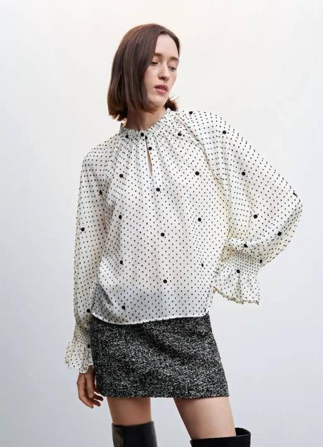 Imagen - Blusa de lunares con volantes