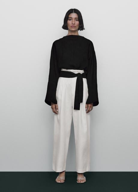 Imagen - Pantalón blanco de Massimo Dutti (129 euros)