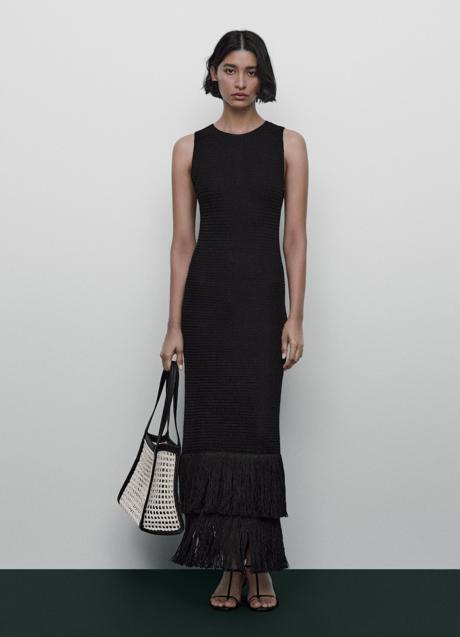 Imagen - Vestido con flecos de Massimo Dutti (169,99 euros)