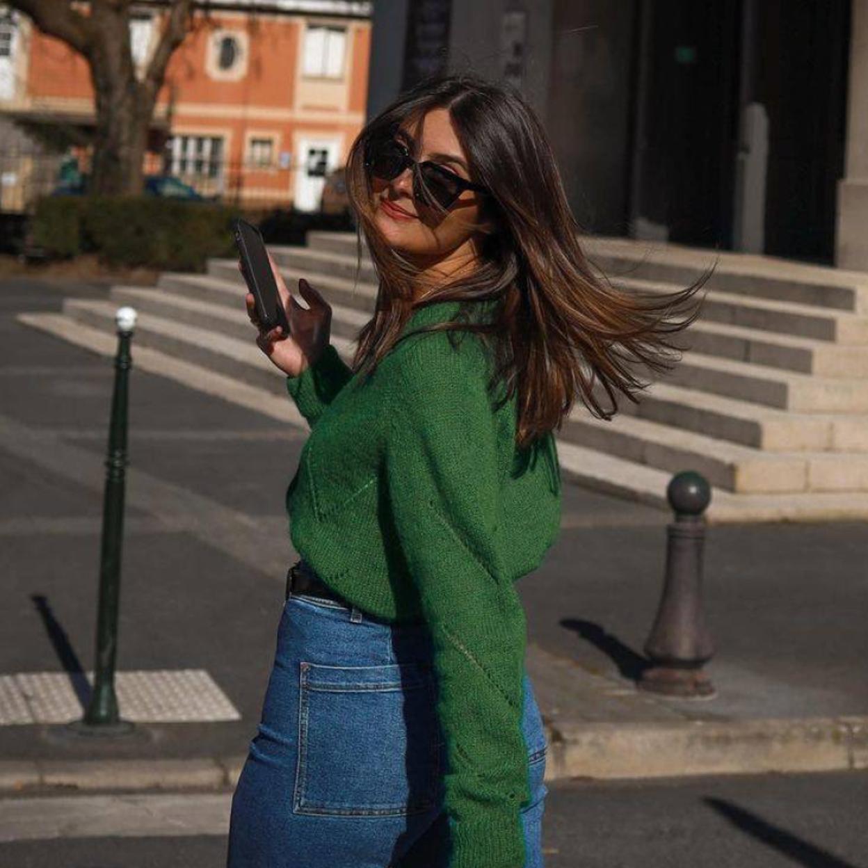 Influencer con melena bonita