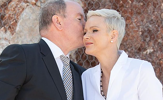 Alberto y Charléne de Monaco. 