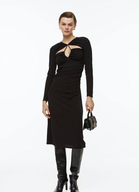 Imagen - Vestido midi de tubo con detalles cut out