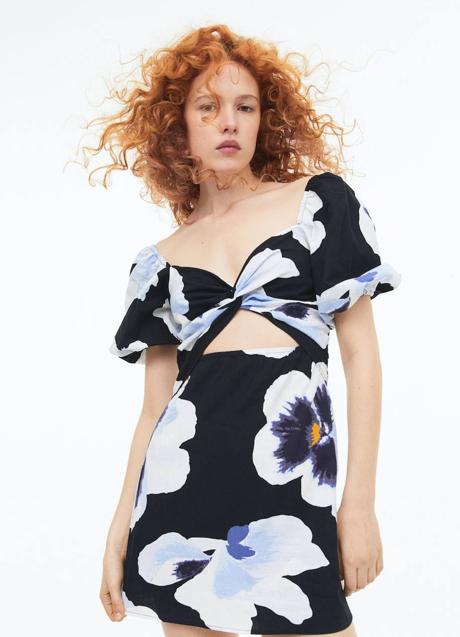 Imagen - Vestido corto estampado con cut out