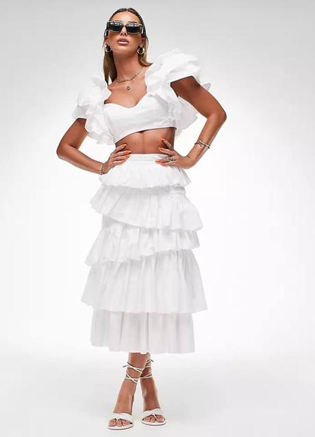 Imagen - Falda de volantes asimétricos con volumen