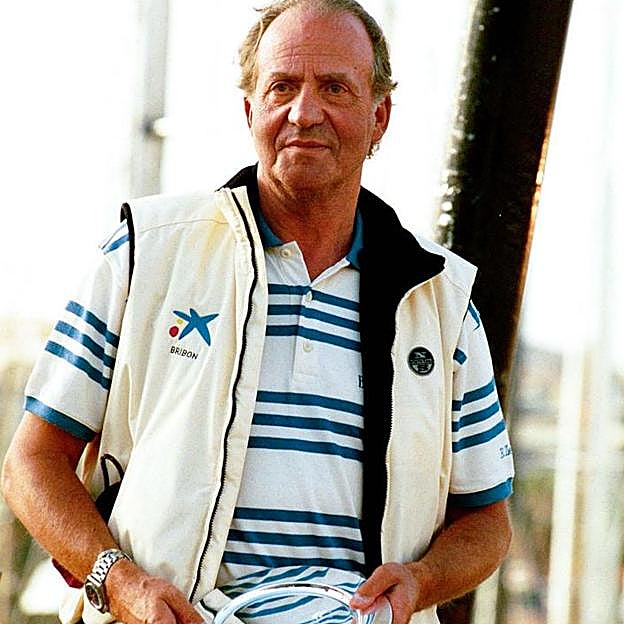 El rey Juan Carlos en uno de sus veranos en Mallorca.