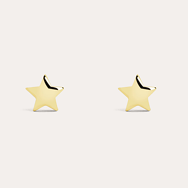 Los pendientes Kids Star de Singularu de plata de Ley 925 y un baño de Oro de 18kt (19,99 euros).