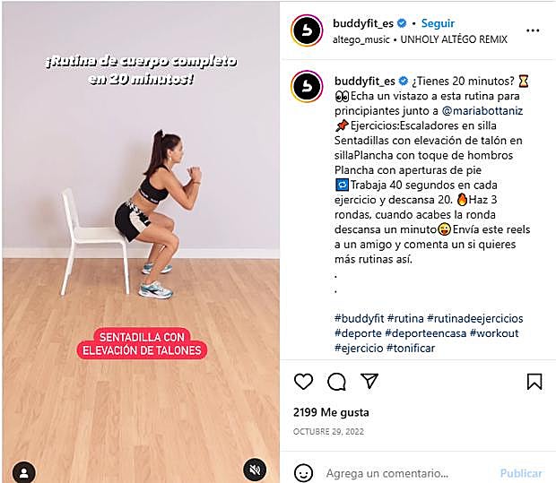 Rutina full body de 20 minutos para principiantes. 