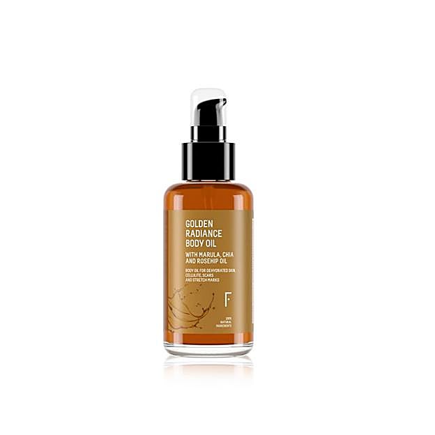 Aceite corporal Golden Radiance Body Oil de Freshly Cosmetics.