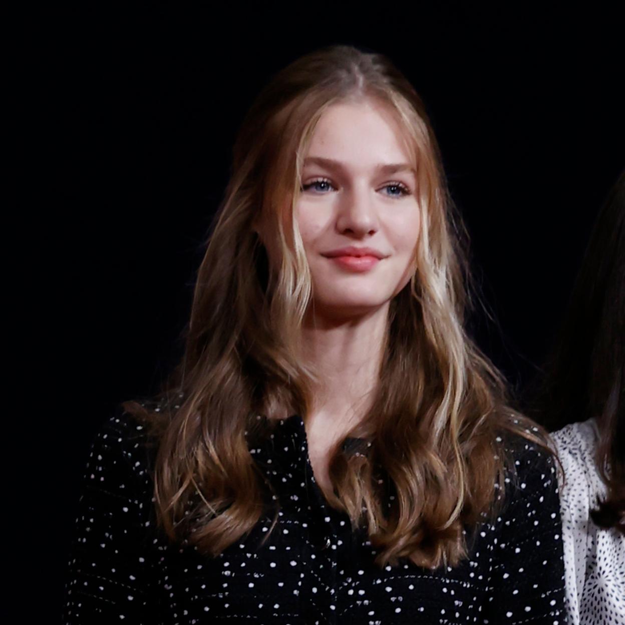 La princesa Leonor durante el acto del Premio Princesa de Asturias, en Oviedo. 