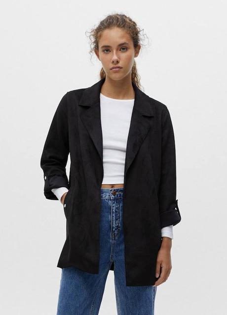 Imagen - Chaqueta de antelina con mangas roll-up