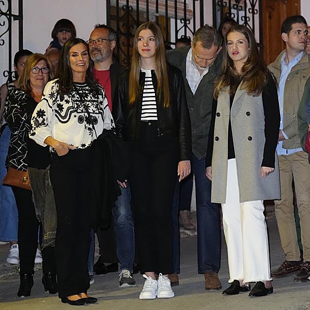 La reina Letizia, la infanta Sofía y la princesa Leonor.
