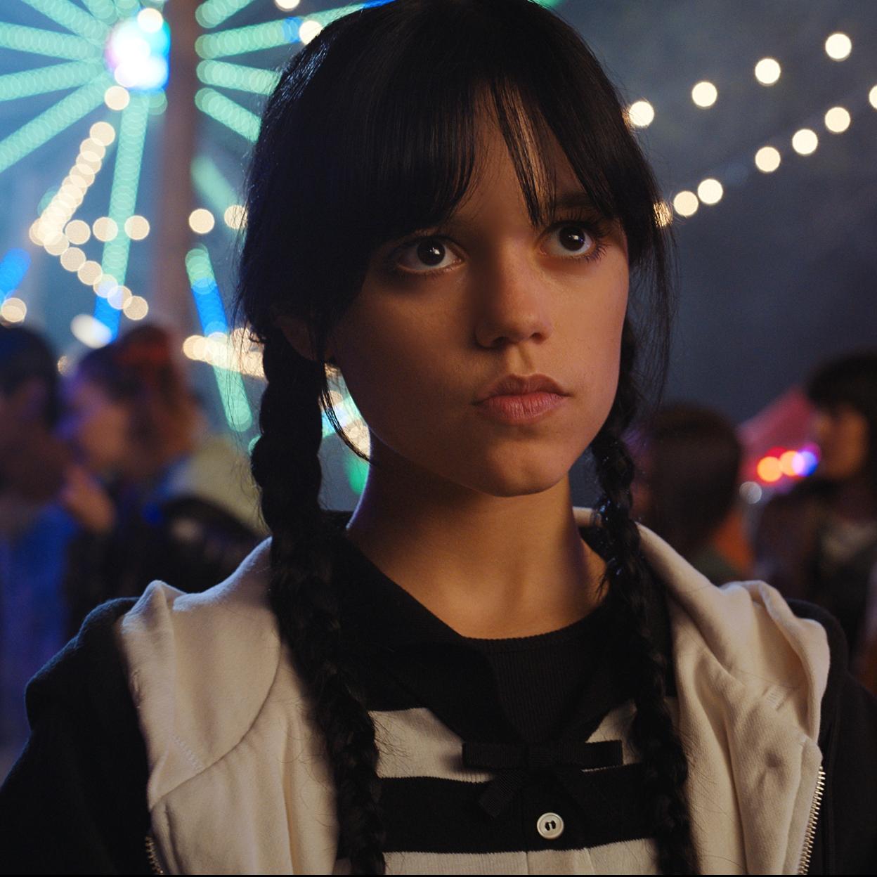 Jenna Ortega en una escena de Miercoles, el hit de Netflix.