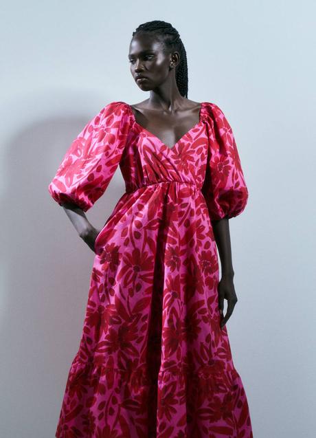 Imagen - Vestido con estampado floral rosa