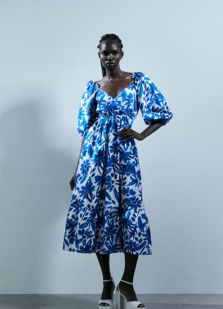 Imagen - Vestido con estampado floral azul