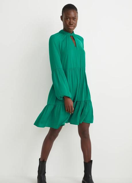 Imagen - Vestido con manga abullonada de C&A, 19,99€.