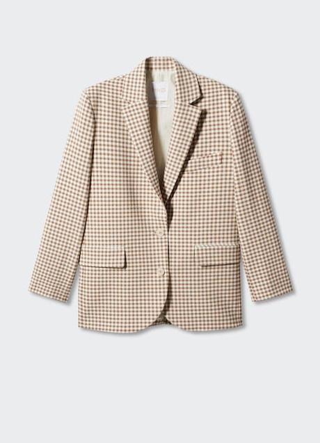 Imagen - Americana con estampado de cuadros de Mango (79,99 euros)