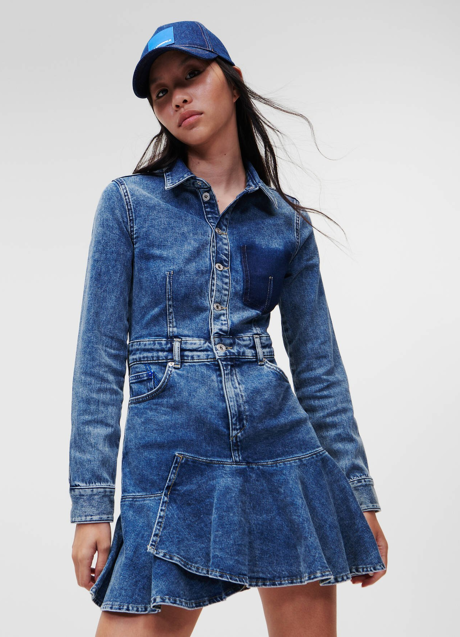 Imagen - El vestido vaquero de Karl Lagerfeld.