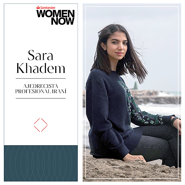 Jaque al velo: Sara Khadem, la ajedrecista iraní refugiada en España, protagonista de Santander WomenNOW