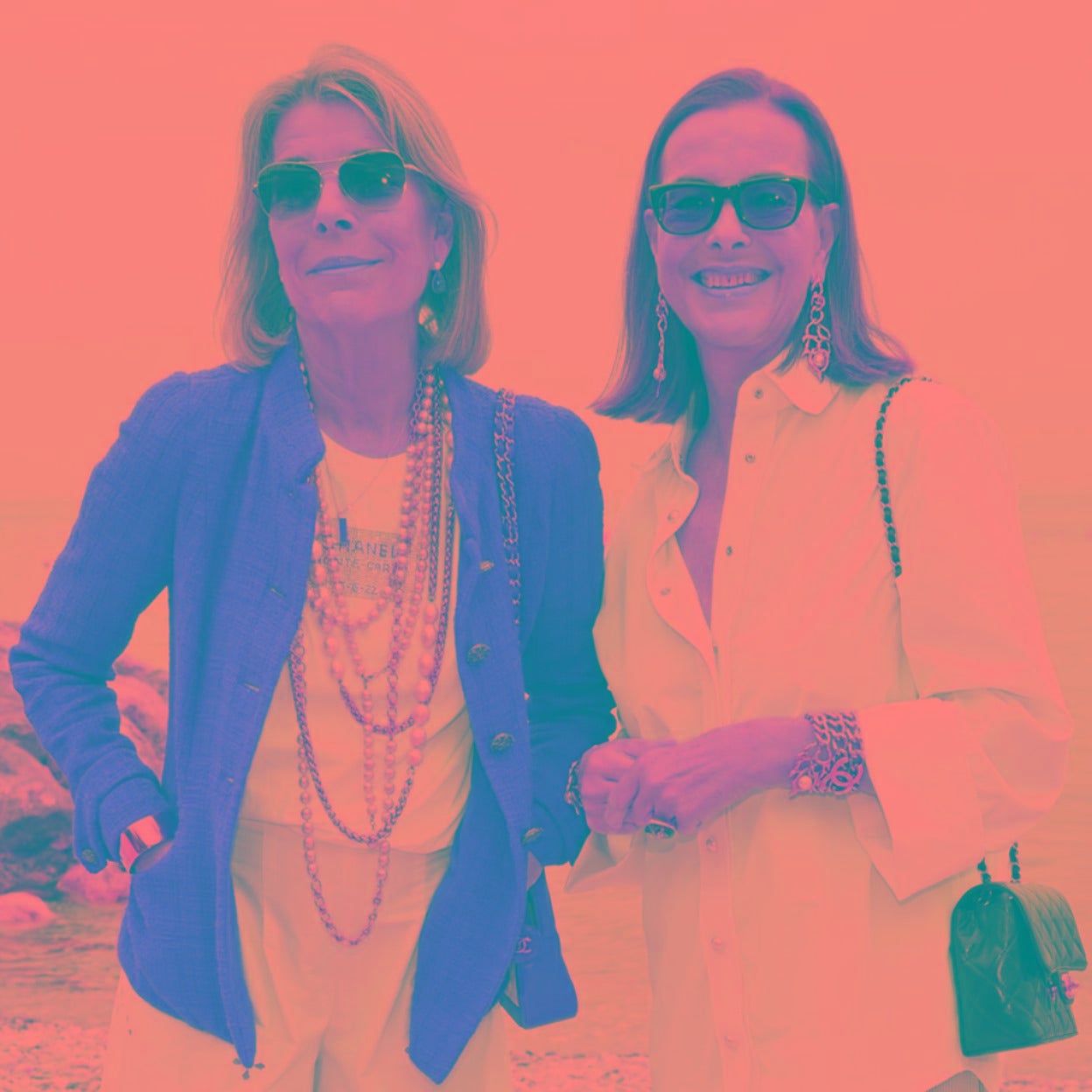 Carolina de Mónaco y Carole Bouquet, consuegras, en una foto reciente. 