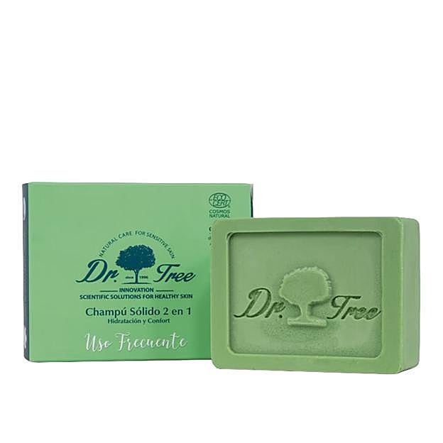 Champú sólido 2 en 1 de Dr. Tree.