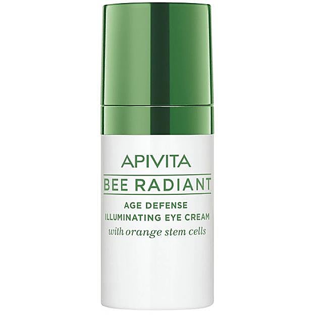 Contra el tono opaco: Bee Radiant Contorno de Ojos Iluminador de Apivita.