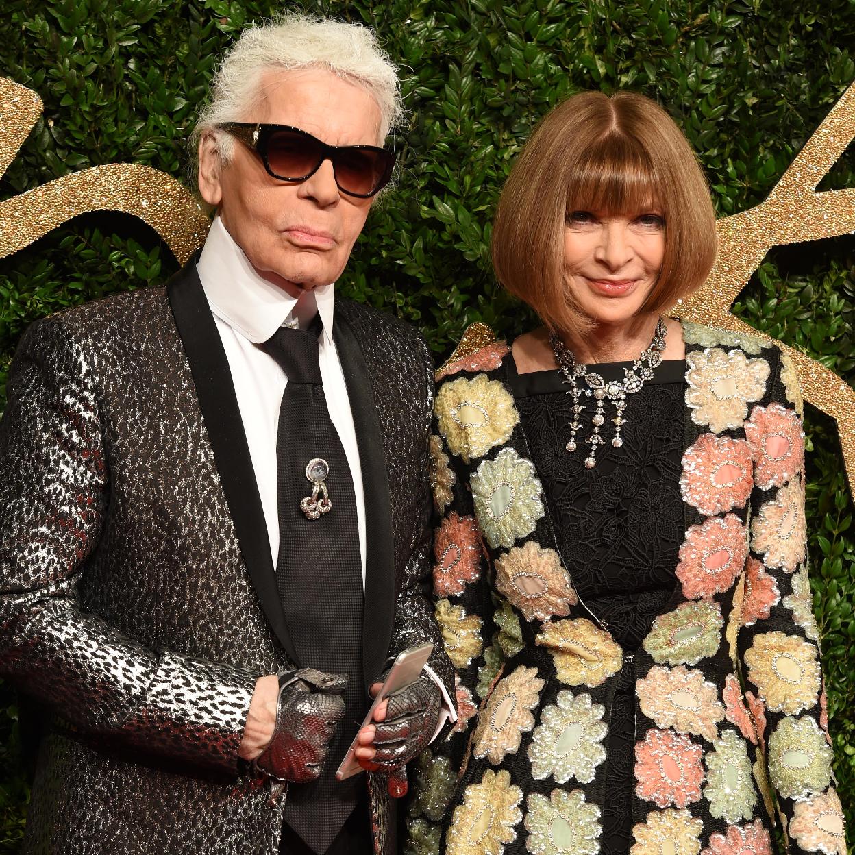 Karl Lagerfeld y Anna Wintour