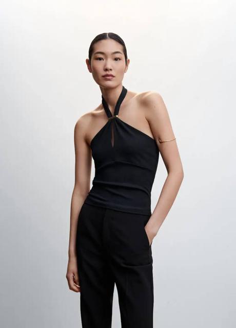 Imagen - Top con cuello halter negro