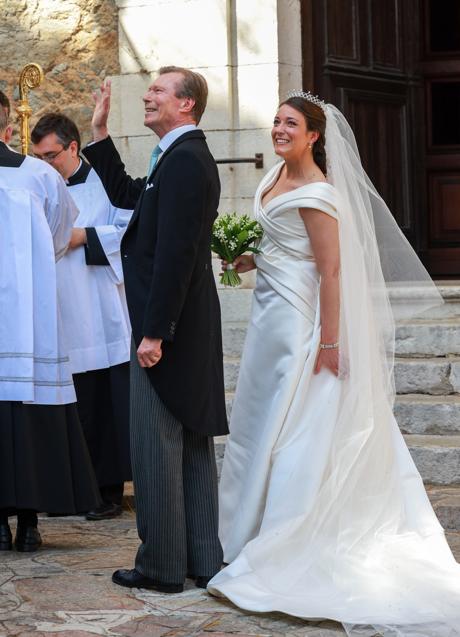 Imagen - Alexandra de Luxemburgo en la boda religiosa. Foto: Getty.