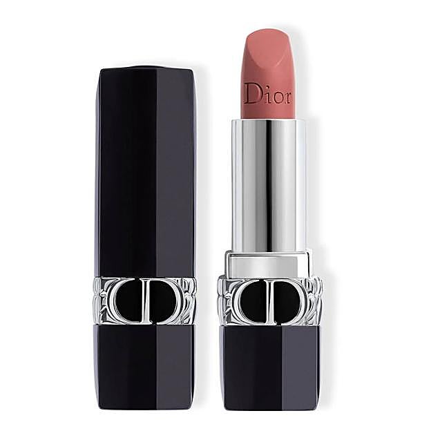 Rouge Dior Satin Lipstick en el tono 100 Nude Loo