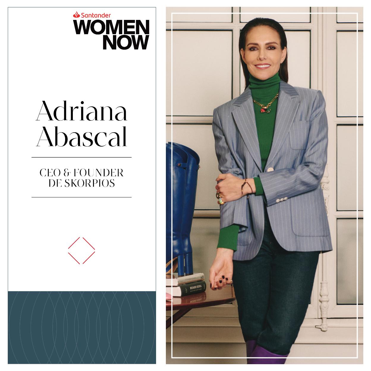 La modelo y empresaria Adriana Abascal participará el 7 de junio en Santander WomenNOW. 