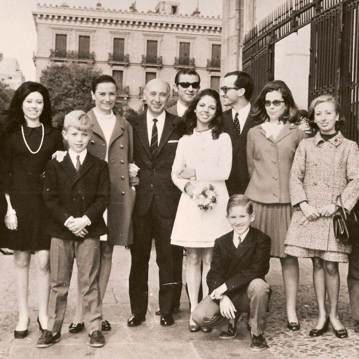 Ana de Rojas, el día de su boda con Luis Lazcano Conrado.