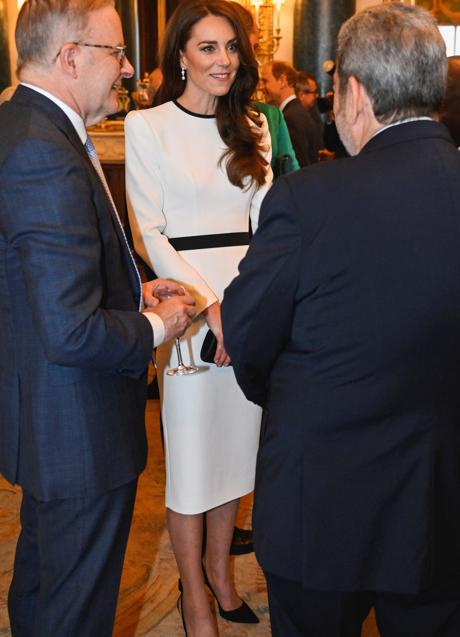 Imagen - Kate Middleton, durante la recepción a los royals y mandatarios internacionales previa a la coronación. (FOTO: GTRES)
