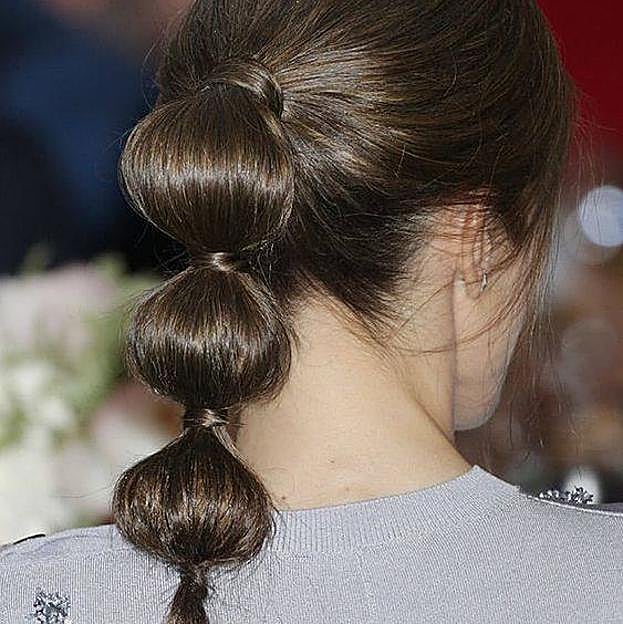 Recogido para pelo corto con coleta burbuja
